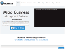 Tablet Screenshot of nominal.com.au